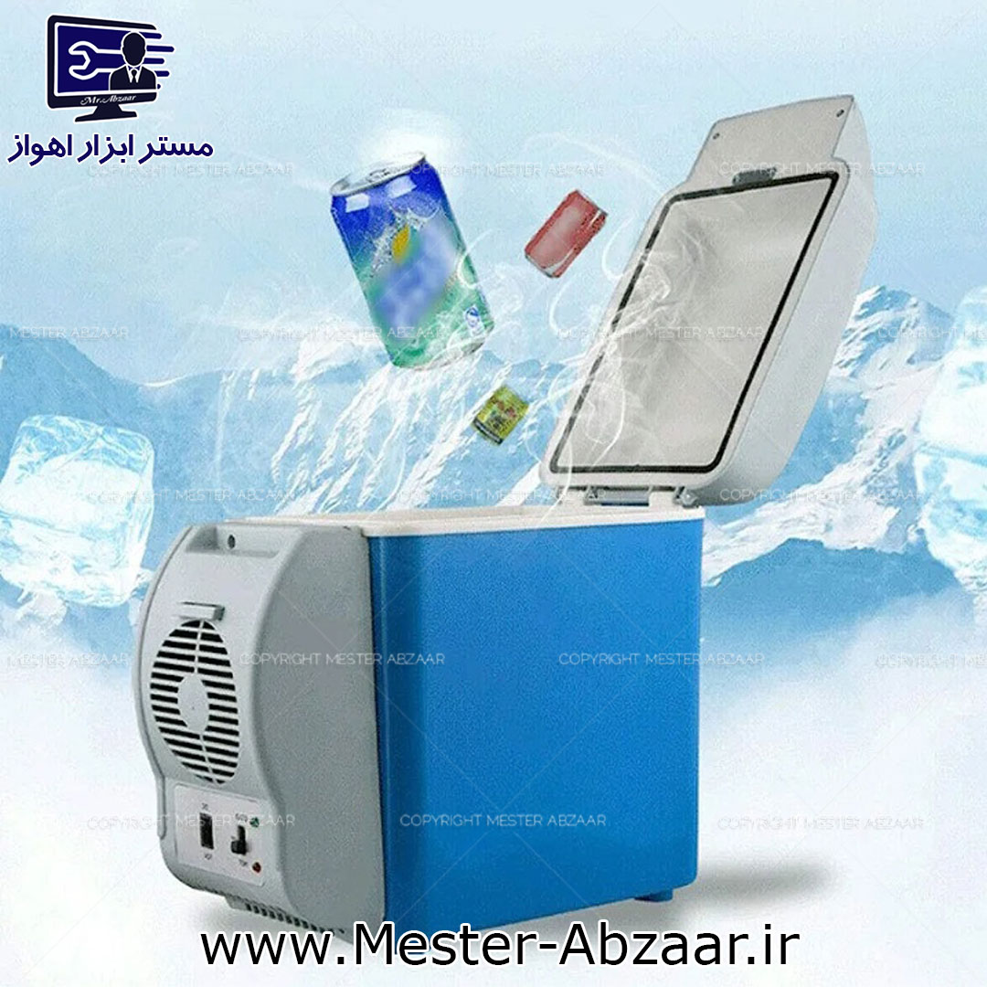 یخچال مسافرتی 12 ولت فندکی خودرو همراه 7.5 لیتری پرتابل سرد و گرم مدل Refrigerator portable