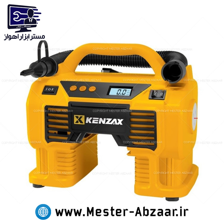 پمپ باد کمپرسور اتوماتیک چند کاره فندکی بلوور کنزاکس دیجیتال مدل KENZAX 5416