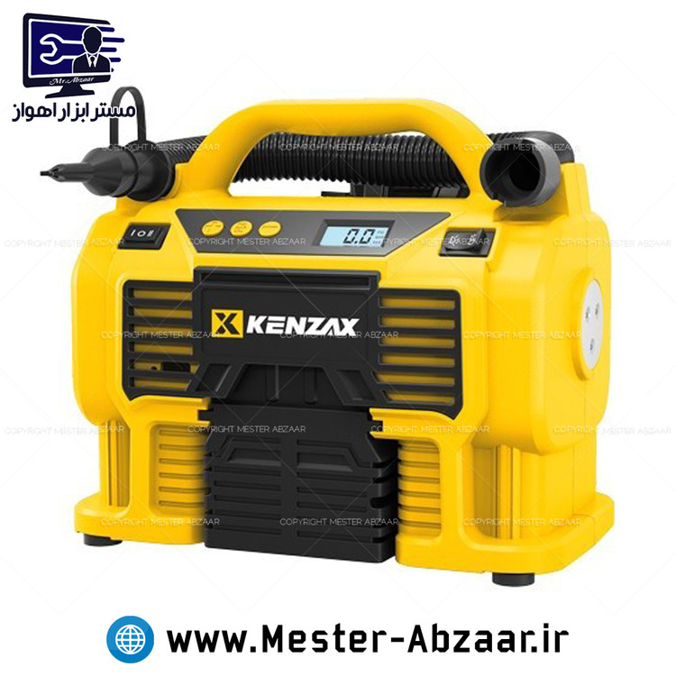 پمپ باد برقی فندکی دیجیتال اتوماتیک چند کاره کنزاکس کمپرسور بلوور مدل Kenzax 5418