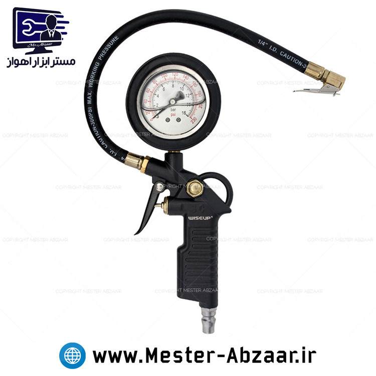 گیج تنظیم باد روغنی بادپاش نازل دار با گارانتی وایزاپ ویساپ مدل WISEUP 63502