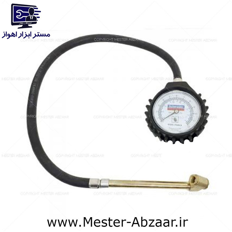 گیج باد تایر خودرو با سر نازل میله بلند خانگی و صنعتی مدل 2584 25/D