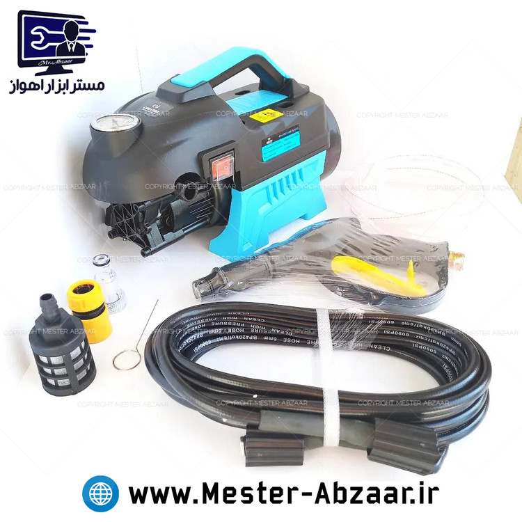 کارواش دینامی 220 بار 3200 وات کریتور لیسانس ژاپن آبی خانگی مدل CREATOR 220 WASHER