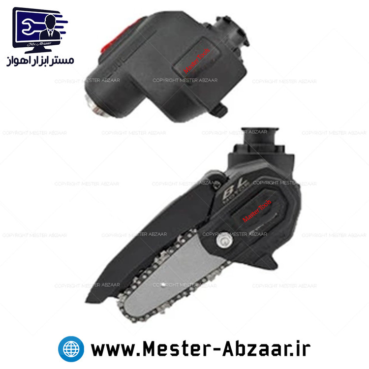 کیت دریل شارژی 21 ولت چند کاره براشلس مستر تولز بلوور بکس کارواش عمودبر اره زنجیری کاردک سنباده مدل 85-35 master tools