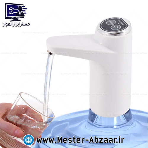 پمپ آب گالن شارژی اتوماتیک مدل هیتام HITAM water dispenser بشکه 20 لیتری