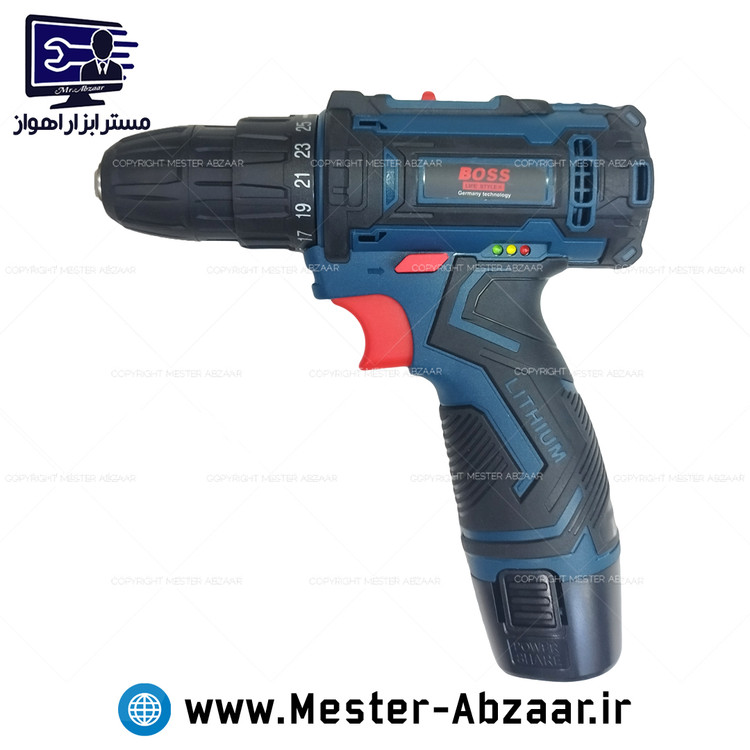 دریل پیچ بند شارژی 18 ولت باس تحت لیسانس آلمان لیتیومی مدل BOSS GWS 18V