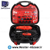 فرز انگشتی حکاکی مینیاتوری 130وات واقعی دو موتوره ادون 260 تکه کیفی مدل EDON ED-JIS-6095
