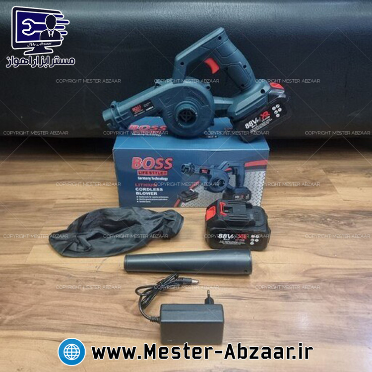 بلوور دمنده و مکنده شارژی 88 VF دوباتری باس بلور مدل BOSS 88VF
