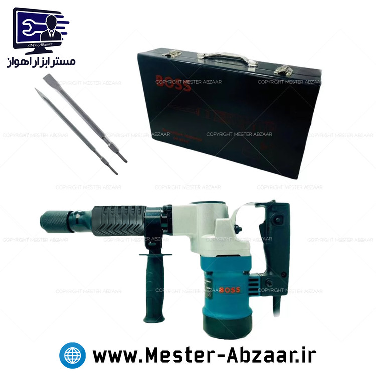 چکش تخریب 7 کیلویی باس جدید 2000 وات تحت لیسانس آلمان معروف به پیکور هیلتی جعبه فلزی مدل BOSS 0810