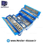 ست 85 عددی جعبه ابزار باس کامل با بکس و جغجغه و انبر قفلی و متر و انبردست و... مدل BS-TOLS-85 BOSS