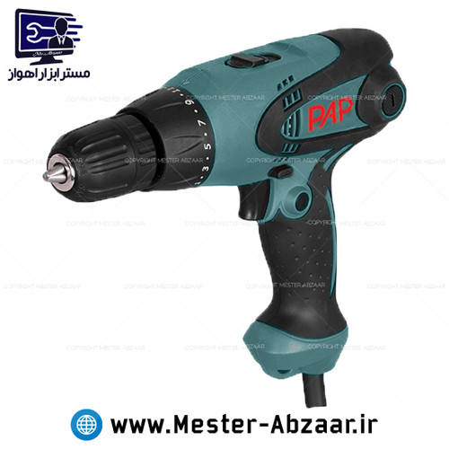 دریل پیچ گوشتی برقی ترکمتردار 350 وات پی ای پی با گارانتی مدل PAP DT-6350