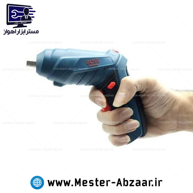 دریل پیچ بند تاشو با لوازم 3.6 ولت باس تحت لیسانس آلمان مدل BOSS 3.6V DRILL