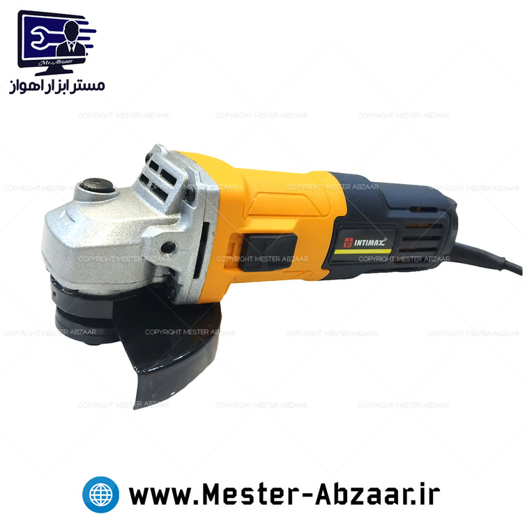 مینی فرز کلید بغل 1500 وات اینتی مکس 115 میلی متری اینتیمکس زرد مشکی مدل INTIMAX 023311