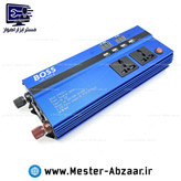 مبدل برق دیجیتال باطری خودرو 3000 وات 3 خروجی 12 ولت به 220 ولت باس تبدیل باتری اینورتر مدل boss BS123TYN254-3