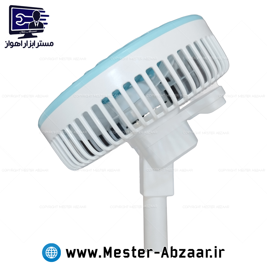 فن و پنکه رومیزی شارژی ویداسی تاشو چراغ دار مدل WEIDASI 4W