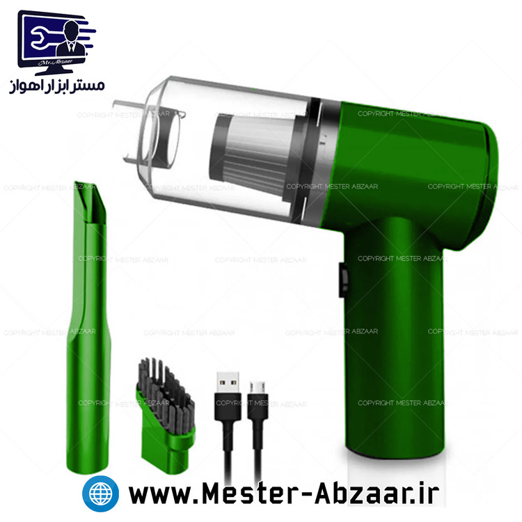 جارو شارژی خودرو تفنگی خودرو مسافرتی کمپینگ مدل vacuum cleaner NO.X55