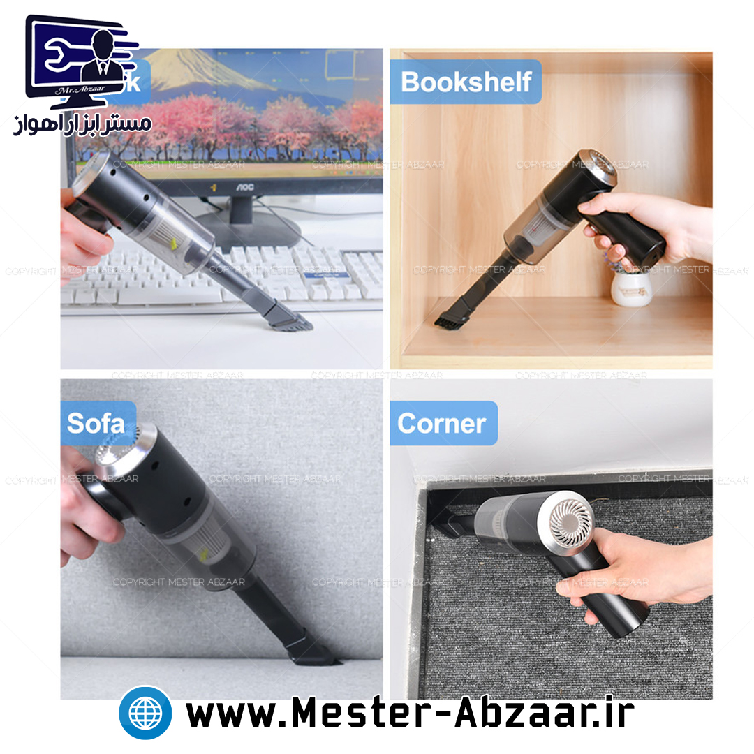 جارو شارژی خودرو تفنگی خودرو مسافرتی کمپینگ مدل vacuum cleaner NO.X55