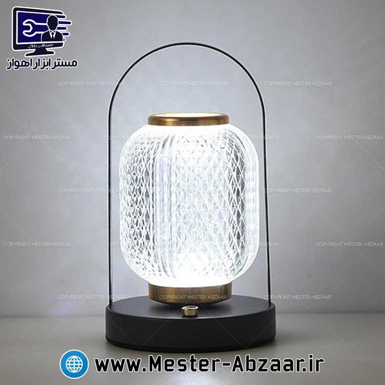 آباژور چراغ خواب شیشه ای لمسی کریستالی قاب فلزی مدل CREATIVE TABLE LAMP 330آباژور چراغ خواب شیشه ای لمسی کریستالی قاب فلزی مدل CREATIVE TABLE LAMP 330