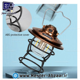 چراغ فانوسی دستی شارژی کمپینگ آویز دار پایه فلزی مدل J51 fanus