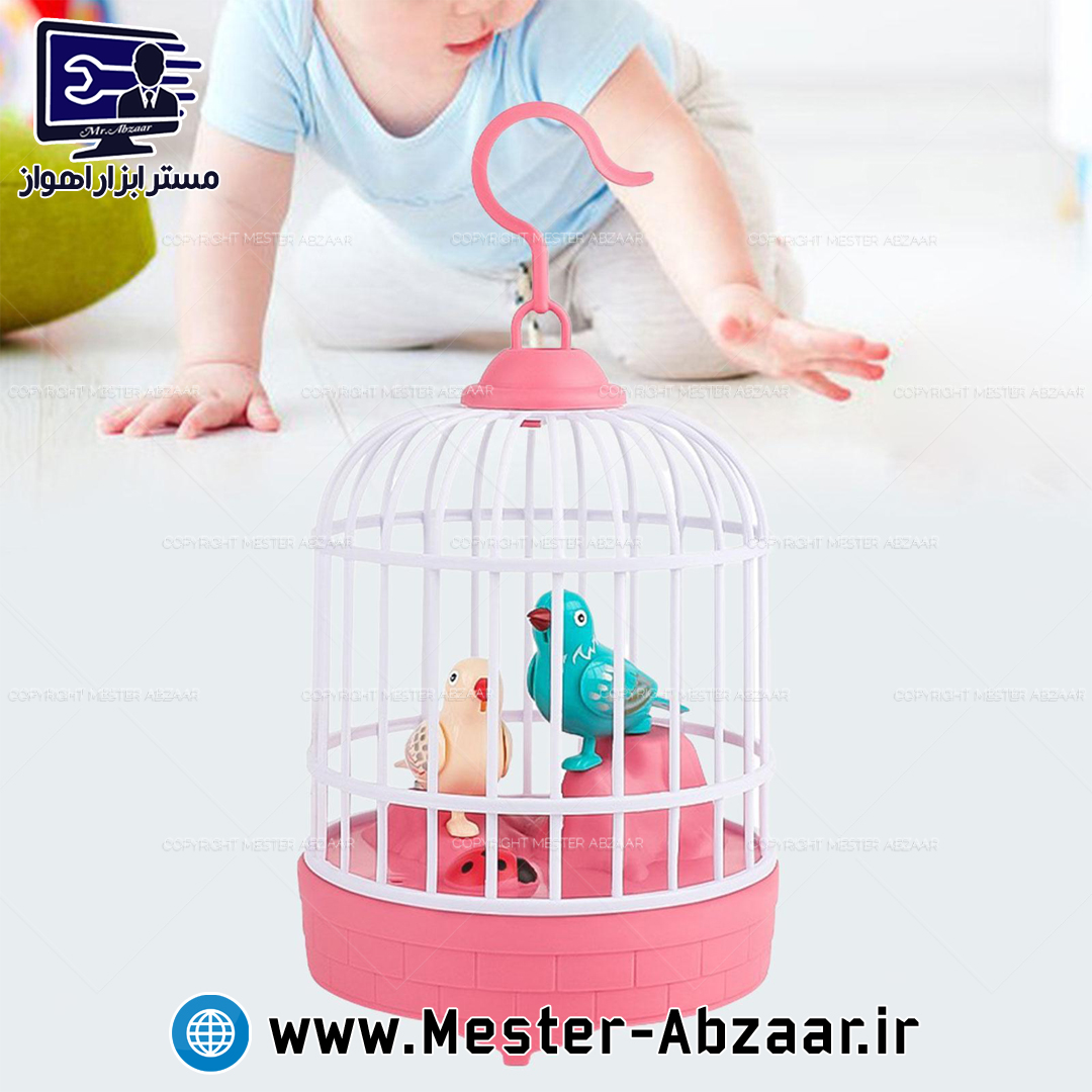 پرنده موزیکال سخنگو شارژی ضبط صدا اسباب بازی قفس بلبل طوطی آواز خوان مدل BIRD CAGE MUSICAL