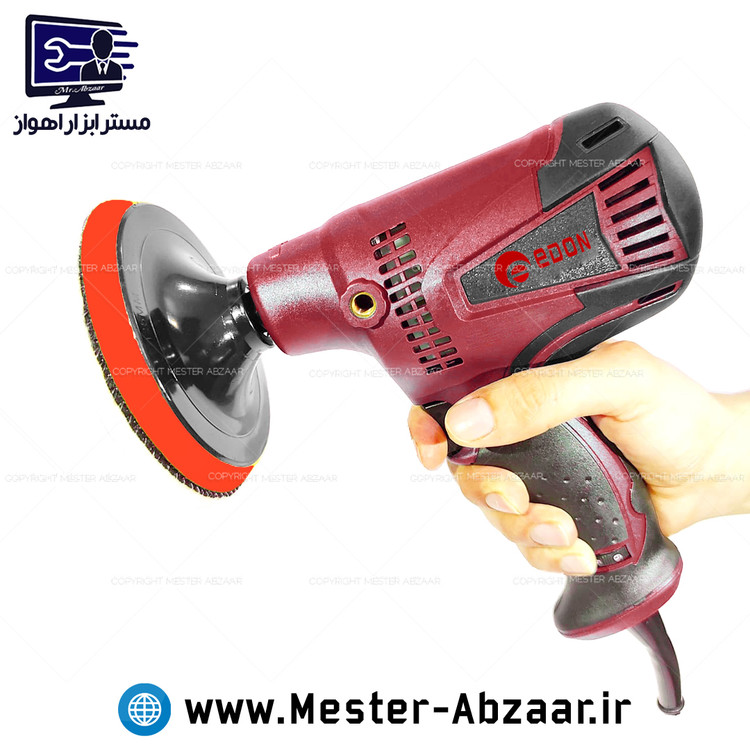 پولیش دریلی دیمردار دستی حرفه ای ادون تفنگی مدل EDON BM125/600