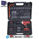 دریل شارژی چکشی پیچ بند 36 ولت ادون پیچ گوشتی دو باتری اصلی و قدرتمند مدل AD-36AP EDON