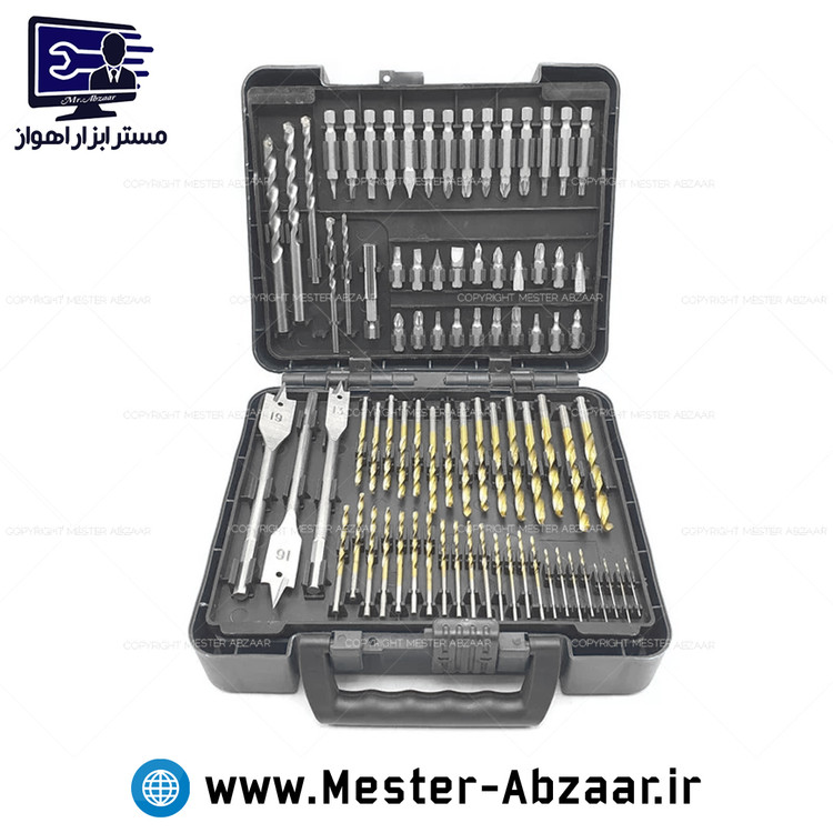ست مته و ابزار دریل 204 عددی وی تولز کیف چهار طبقه برند VTOOLS مدل VT2127