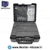 ست مته و ابزار دریل 204 عددی وی تولز کیف چهار طبقه برند VTOOLS مدل VT2127