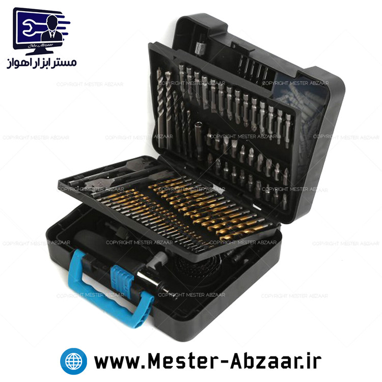 ست مته و ابزار دریل 204 عددی وی تولز کیف چهار طبقه برند VTOOLS مدل VT2127