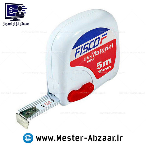 متر دستی 5 متری طرح فیسکو برند فیسکاف مدل FISCUF UM5M