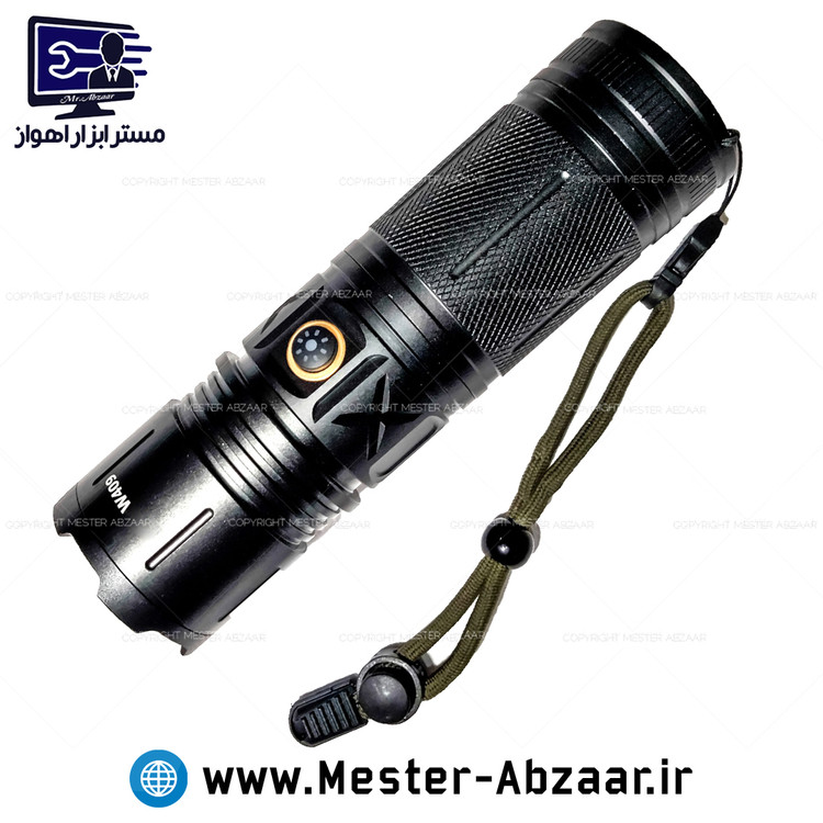 چراغ قوه حرفه ای شکاری فلزی زوم دار شارژی بسیار قوی رویلنگ مدل RUILANG RL-W409 LED