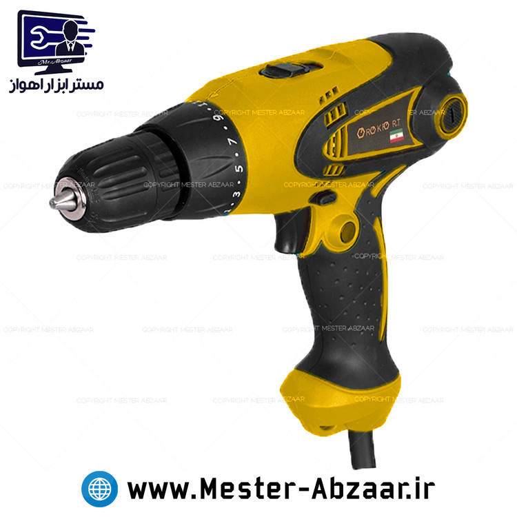 دریل پیچ گوشتی برقی ترکمتردار 650 وات راکفورت ایران مدل ROKFORT 650W