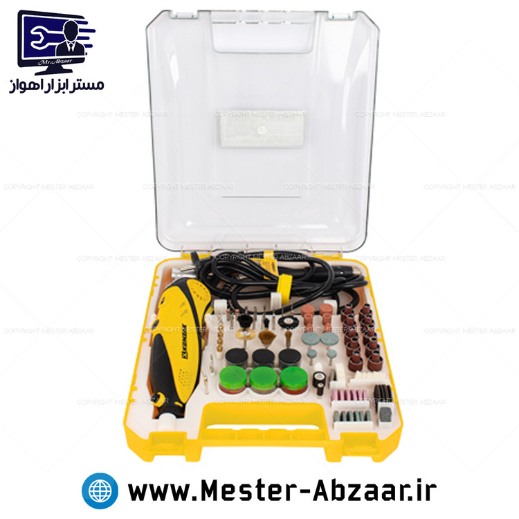 فرز انگشتی حکاکی مینیاتوری 212 پارچه کنزاکی با گارانتی مدل KENZAX KDG-3535