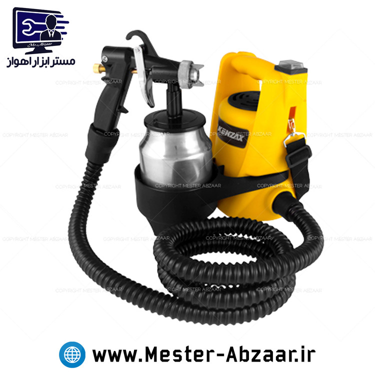 پیستوله رنگ خرطومی 500 وات برقی کنزاکس مدل KSG-1500 پمپ دار KENZAX