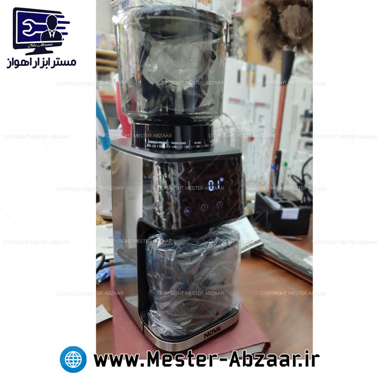 آسیاب دیجیتالی قهوه 165 وات لمسی نوا اصلی مدل NOVA NM-3662DG