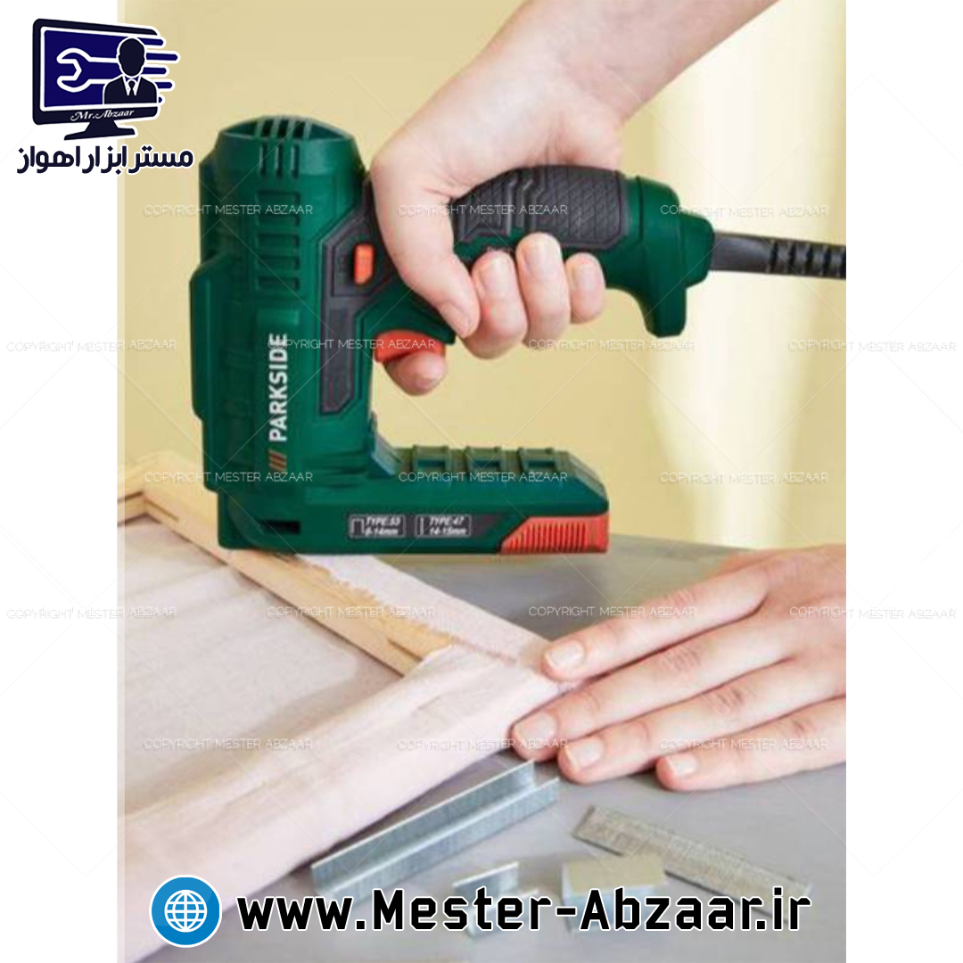 منگنه و میخکوب برقی دو کاره 220 ولت پارکساید لیسانس آلمان مدل PHET 15 B1 PARKSIDE میخ کوب