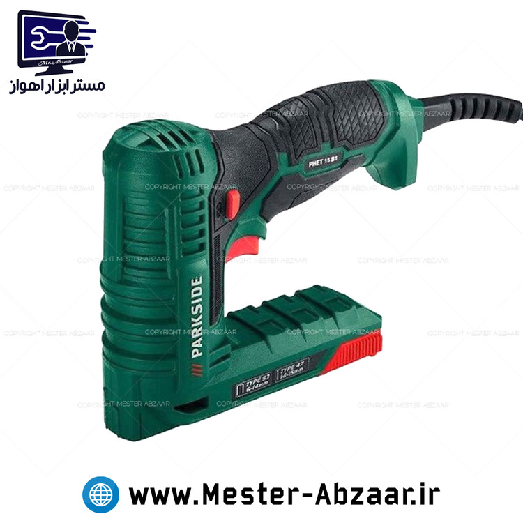 منگنه و میخکوب برقی دو کاره 220 ولت پارکساید لیسانس آلمان مدل PHET 15 B1 PARKSIDE میخ کوب