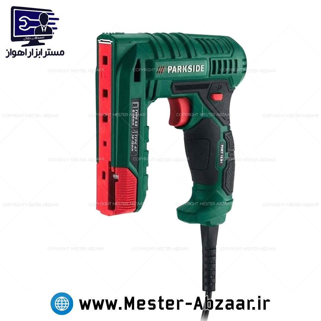 منگنه و میخکوب برقی دو کاره 220 ولت پارکساید لیسانس آلمان مدل PHET 15 B1 PARKSIDE میخ کوب