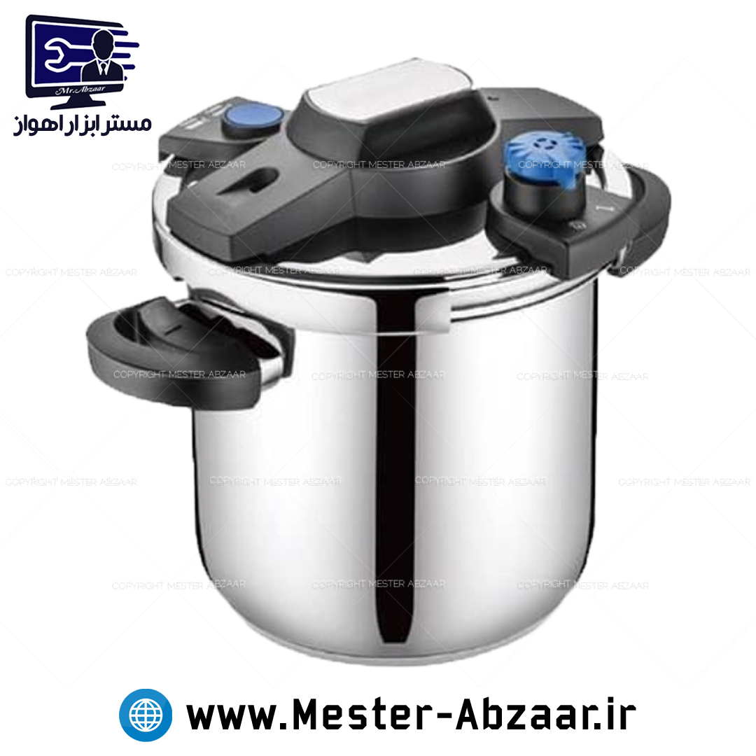 زودپز دو قلو 5+7 لیتری مکسیمن استیل سه تکه مدل ماکسیمن MAXIMAN 18/10 5+7L