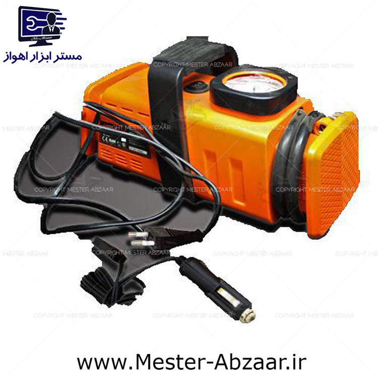 پمپ باد فندکی خودرو ۱۲ و ۲۲۰ ولت برقی خانگی دو کاره کمپرسور ماشین پمپ هوا اتو کر مدل DCC-260