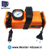 پمپ باد فندکی خودرو ۱۲ و ۲۲۰ ولت برقی خانگی دو کاره کمپرسور ماشین پمپ هوا فندکی و برق شهری مدل DCC-260