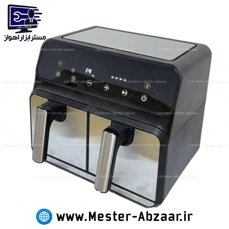 سرخ کن دوقلو دیجیتال لمسی 1900 وات 8 لیتری بدون روغن لکسوس استار ژاپن مدل  LEXUS STAR JAPAN ls9559