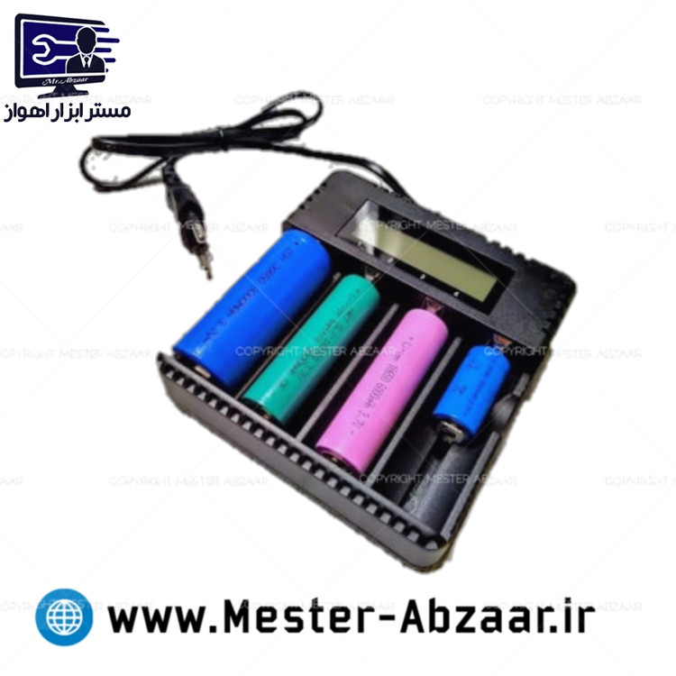 شارژر 4 تایی باتری لیتیومی مدل - Hd-8992a باطری شارژر با نشان گر شارژ دیجیتال برند