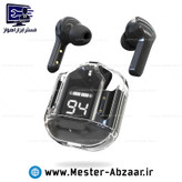 ایرپاد هندزفری بی سیم دیجیتالی مقاوم در برابر آب اقتصادی شارژی دارای رنگ بندی همراه با کابل تایپ C هدفون بلوتوثی مدل Ultra Pods