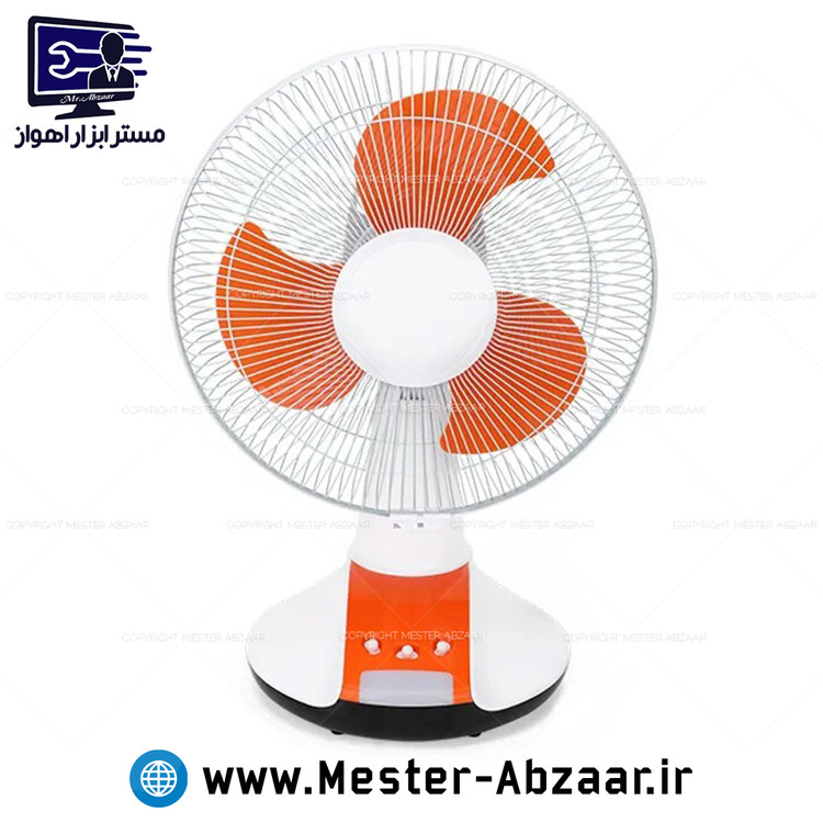 پنکه شارژی برقی رومیزی 12 اینچ سه پره دو کاره ویداسی مدل WEIDASI WD-247