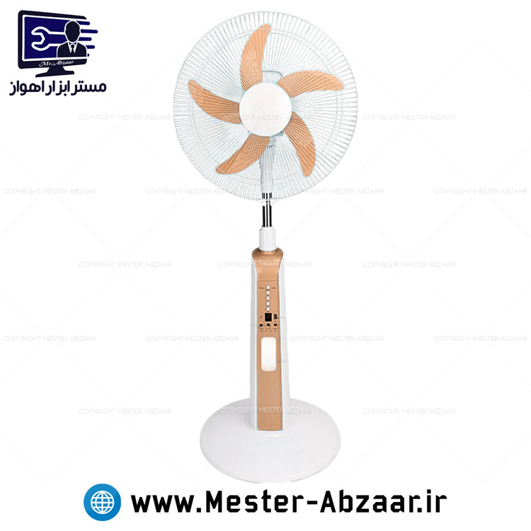 پنکه شارژی برقی ایستاده 16 اینچ پنج پره چند کاره ویداسی پاور بانک مدل WEIDASI WD-246