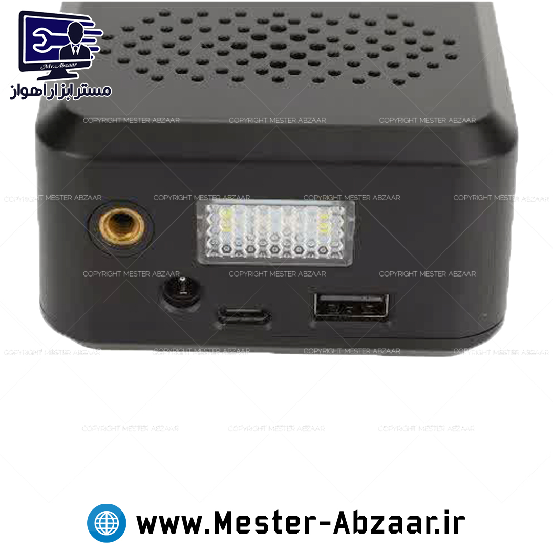 پمپ باد خودرو شارژی دیجیتالی طرح لمسی تک سیلندر با قطع کن اتوماتیک مدل SF-008