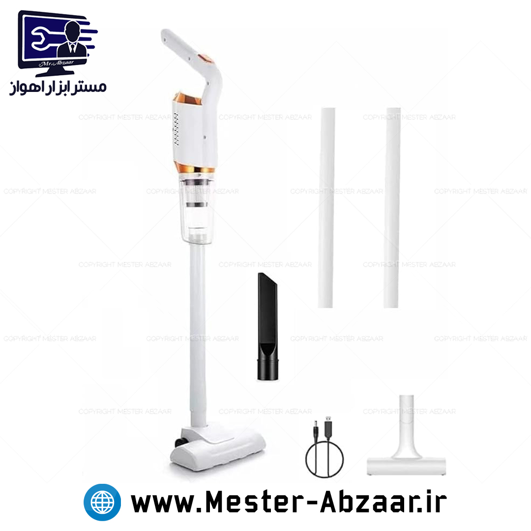 جارو شارژی میله بلند عصایی 2 کاره جاروی خودرو مدل wireless vacuum cleaner HY-118