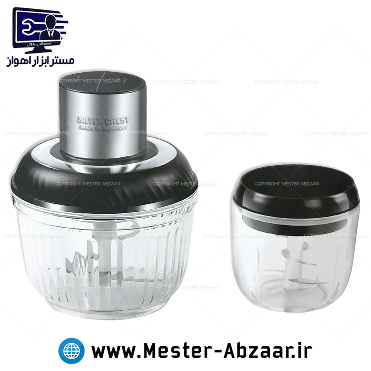 خردکن و آسیاب دوقلو 5 لیتری 4000 وات سیلور کرست لیسانس آلمان تیغه تیتانیوم مدل دو کاسه SILVER CREST SL-2021