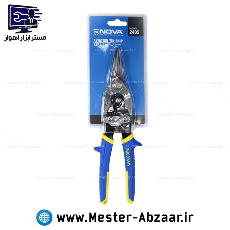 قیچی ورق بر مستقیم بر آهن و فلز نوا مدل نووا NOVA 2405