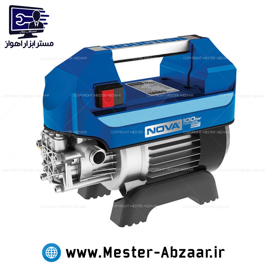 کارواش دینامی 100 بار 1200 وات با یکسال گارانتی نوا با لوازم نووا مدل NOVA 4105